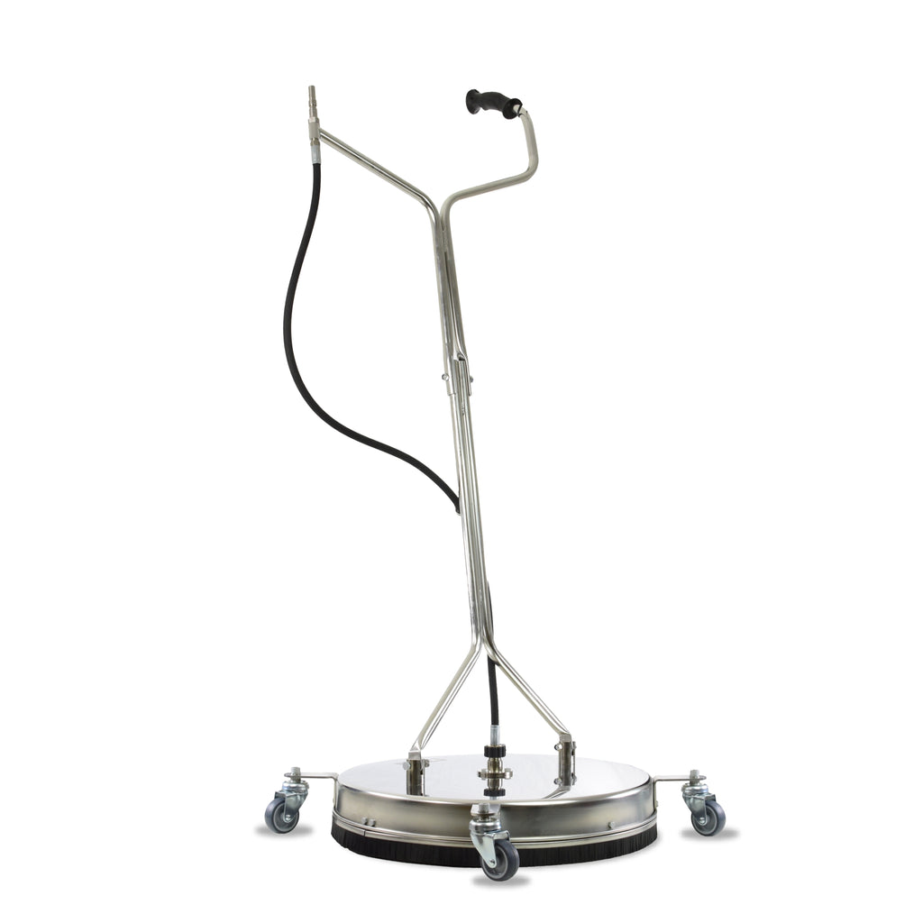 V-TUF tufTURBO533 21 inch stainless surface cleaner H1.007TTM22 with M22 screw inlet, front view