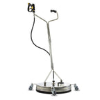 V-TUF tufTURBOX 533mm 21 inch stainless surface cleaner H1.008TT with soft grip tufGUN MSQ inlet, front view
