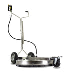 V-TUF H1.010TT tufTURBO750 XL side view showing 750mm stainless deck and swivel inlet