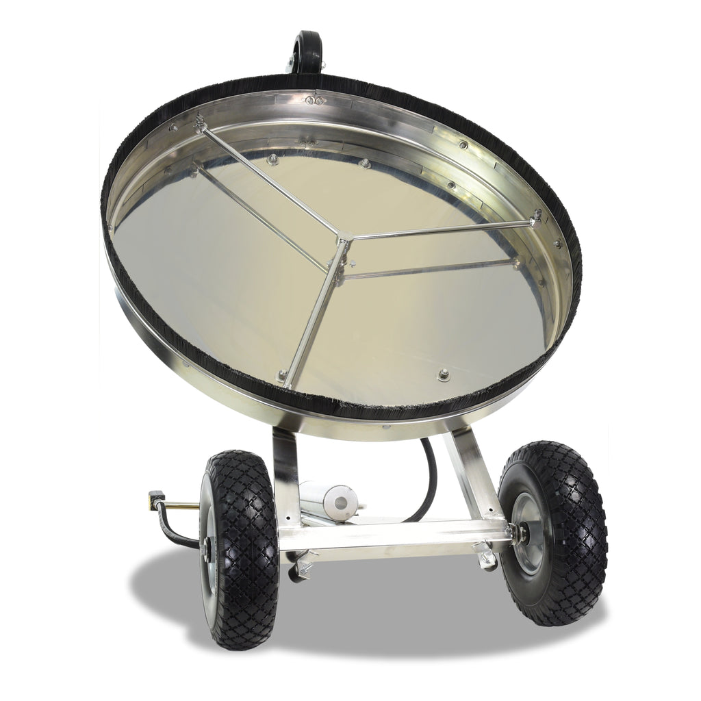 V-TUF tufTURBO750 XL surface cleaner underside showing V-Spin dual arm and nozzles