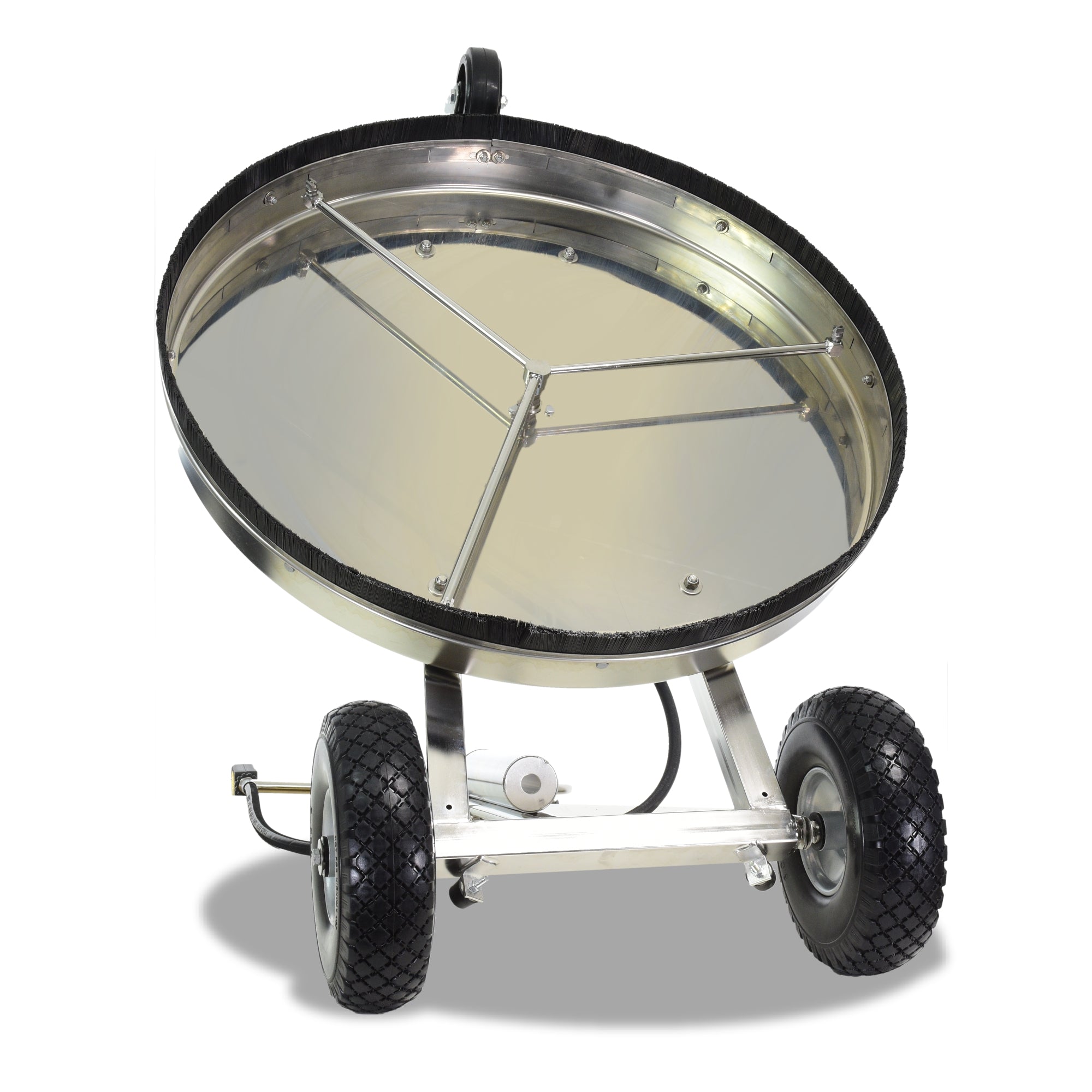 V-TUF tufTURBO750 XL surface cleaner underside showing V-Spin dual arm and nozzles
