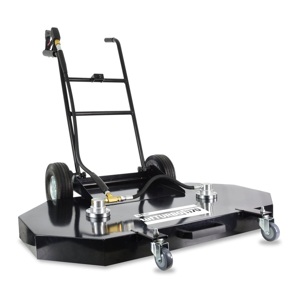 V-TUF tufTURBO1170 XL 46 inch 1170mm heavy duty surface cleaner H1.015 with dual spinner, front view