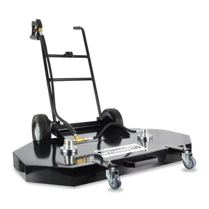 V-TUF tufTURBO1170 XL 46 inch 1170mm heavy duty surface cleaner H1.015 with dual spinner, front view