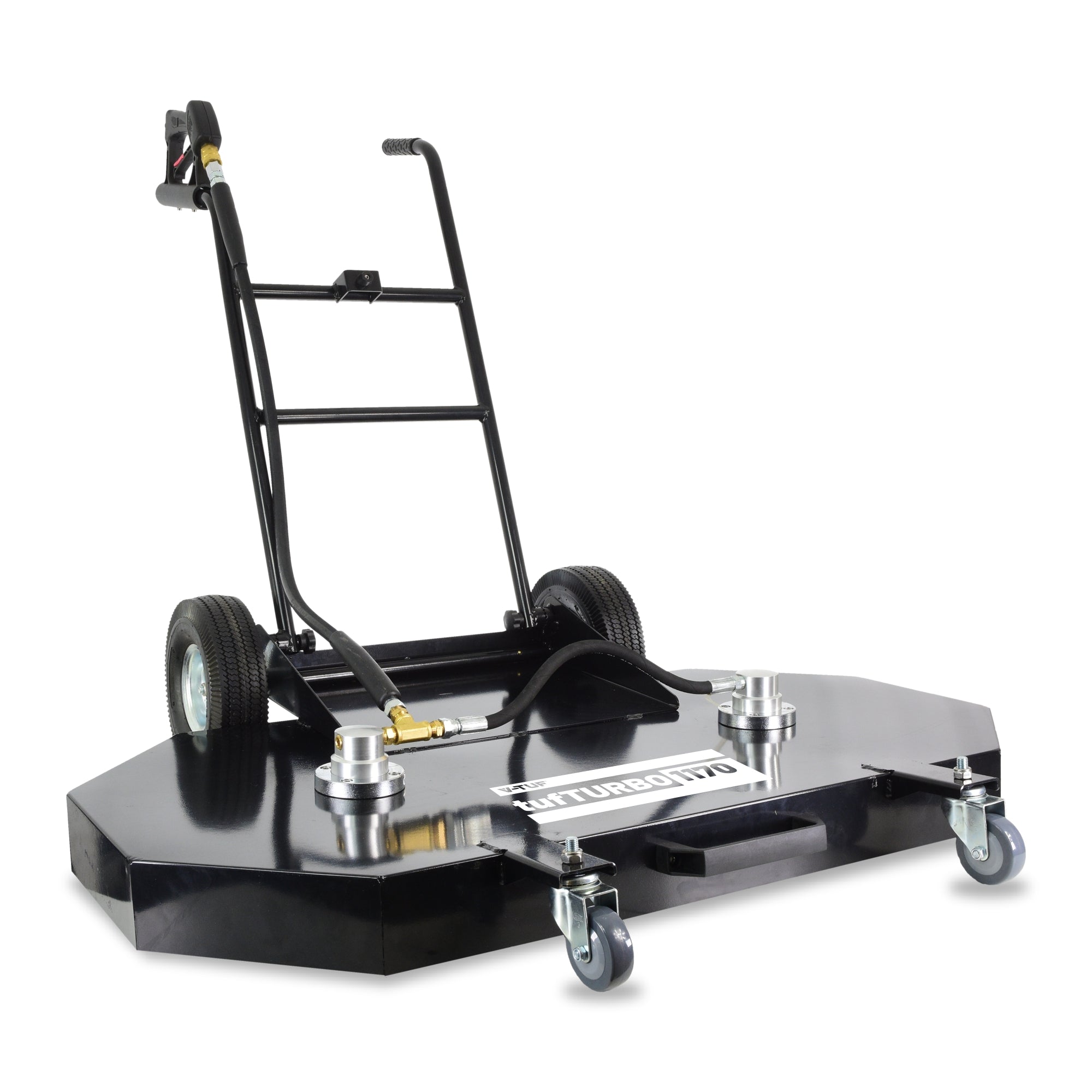 V-TUF tufTURBO1170 XL 46 inch 1170mm heavy duty surface cleaner H1.015 with dual spinner, front view