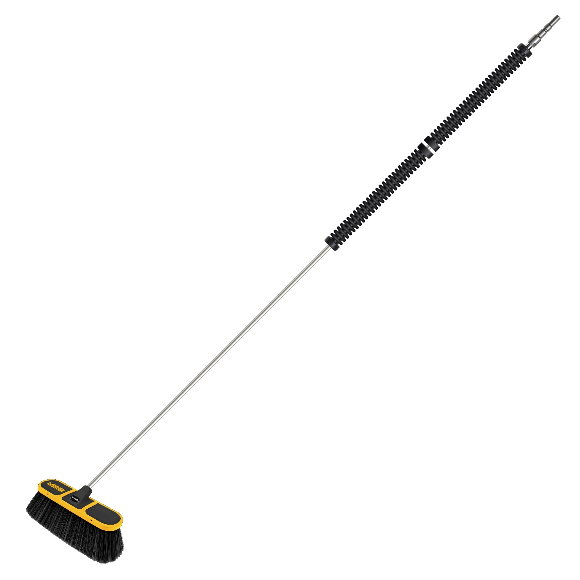 V-TUF pro soft bristle car wash brush H2.022LKTQ10 90mm wide with 900mm handle and KTQ male inlet