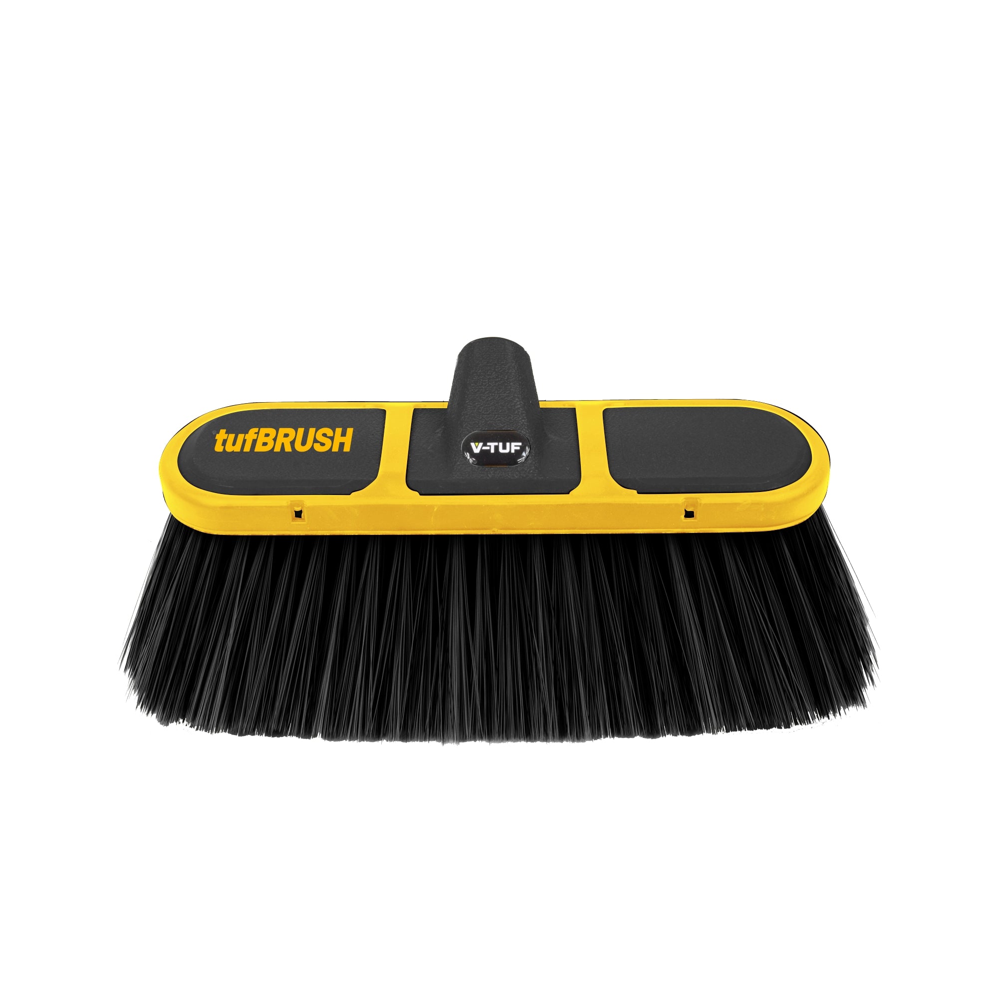 V-TUF tufBRUSH600 soft bristle car wash brush H2.021 260mm black with 1/4F inlet, front view