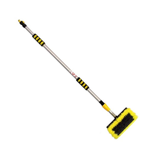 V-TUF water-fed nylon brush and extendable aluminium pole kit H2.025, 2.12m fully extended