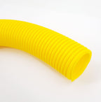 V-TUF H2/1Y yellow vacuum hose cut end showing wall construction and reinforcement