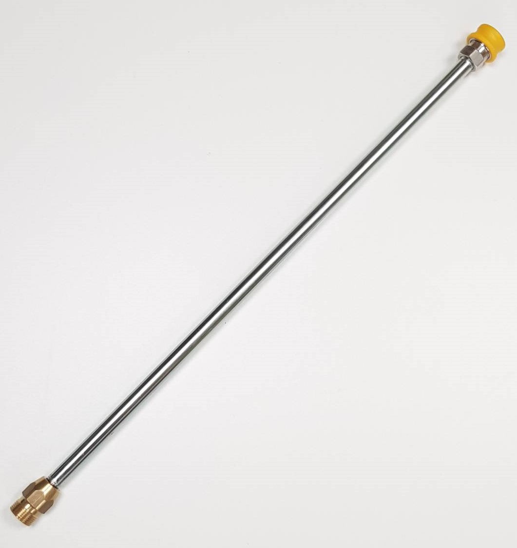 V-TUF H4.000A 500mm straight lance side view showing M22M inlet and SSQ QR body