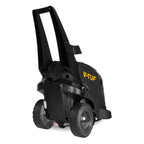 V-TUF HD140HOT pressure washer angled view showing compact chassis and hose storage