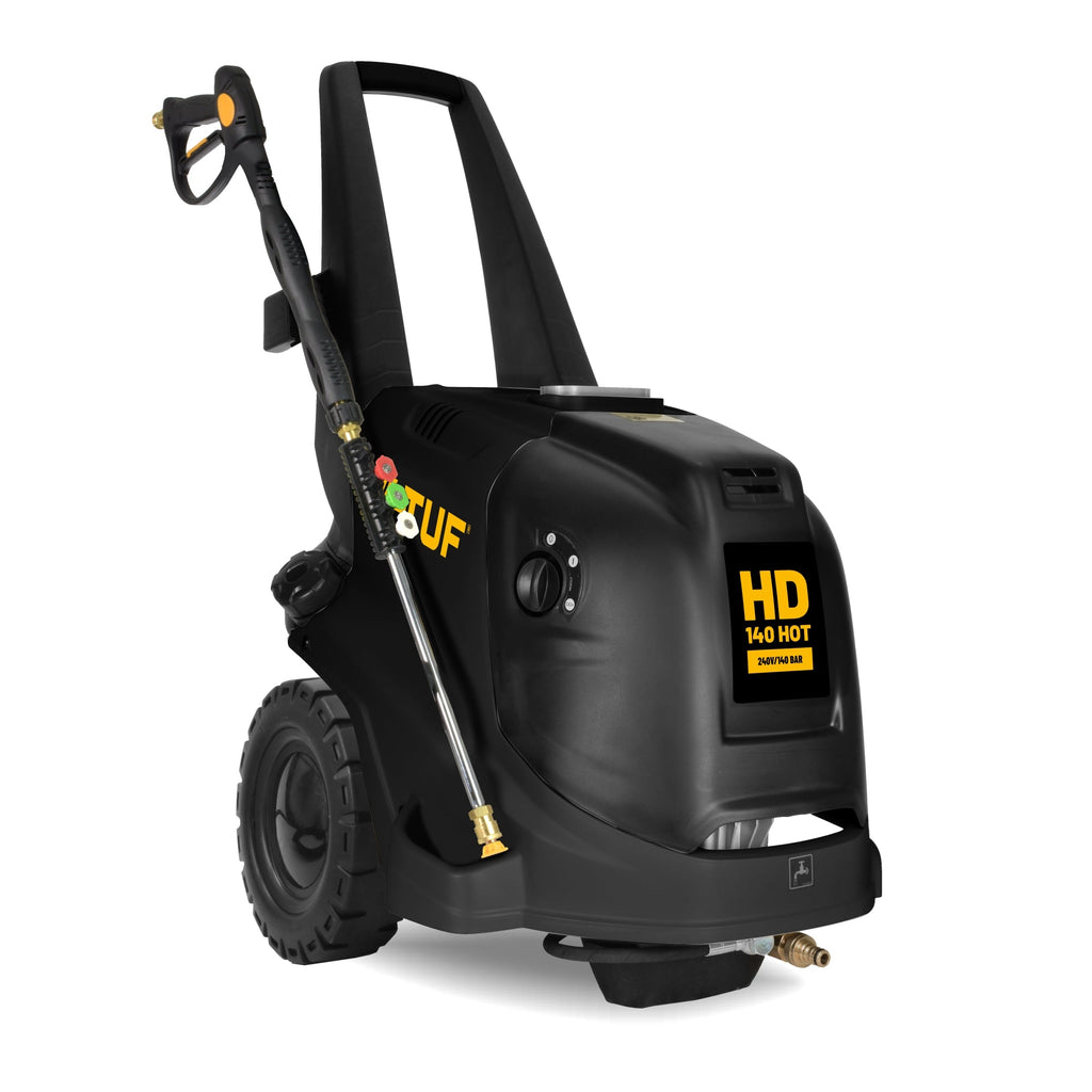 V-TUF HD140HOT pressure washer trigger gun and heated lance detail
