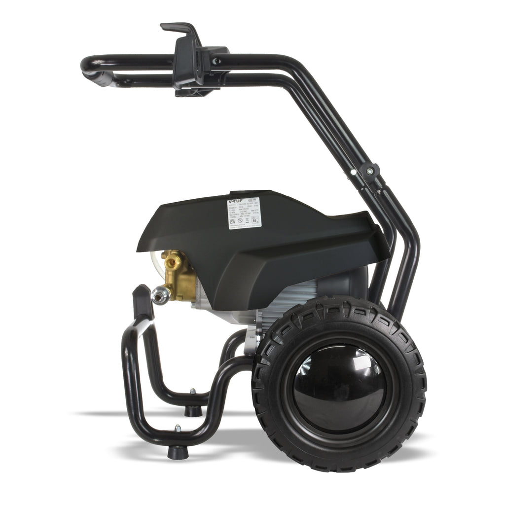 V-TUF HDC140 110V cold electric site pressure washer HDC140-110 with cage frame, front view