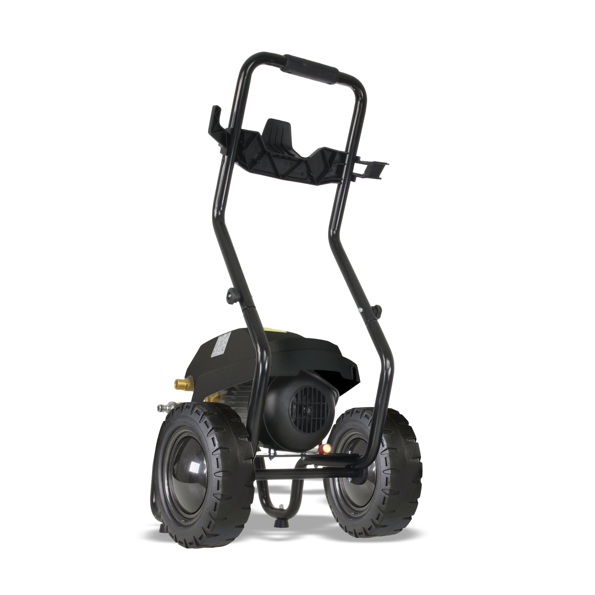 V-TUF HDC140-240 cold pressure washer side view showing cage frame, motor and pump