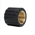V-TUF knurled M22 female plastic nut HFMK22 with brass thread for hose end assembly