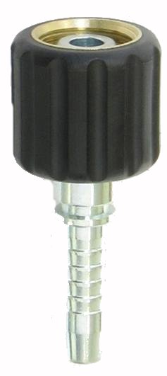V-TUF stainless steel tail insert HFMK2204 for 1/4 inch hose with knurled nut
