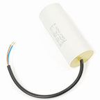 V-TUF I1.170 capacitor with fly lead close-up showing lead length and terminal tags