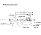 V-TUF float level switch I10.001 installed showing correct internal mount position