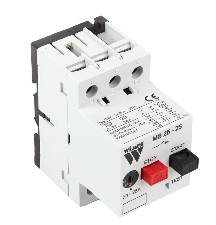 V-TUF manual motor starter I10.2025W 20-25 Amp with push button for electric pressure washers