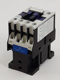 V-TUF contactor close-up showing auxiliary contact block and coil connection terminals