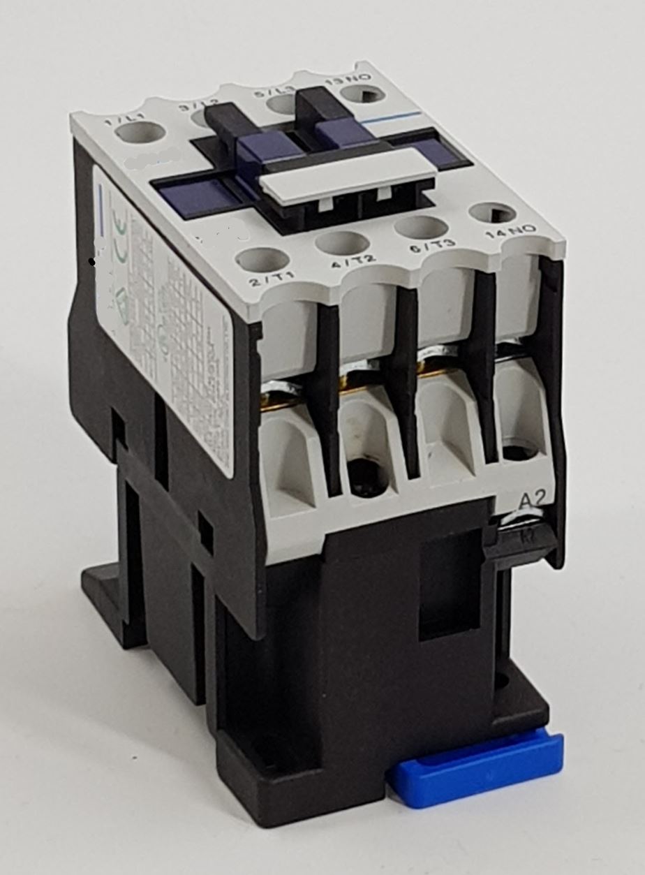 V-TUF I11.1107 contactor side view showing coil terminals and main power contacts