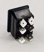 V-TUF I2.082-BLACK-1 black VRS rocker switch close-up showing 6 terminal connections
