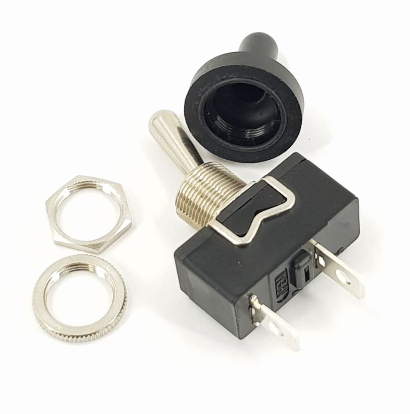 V-TUF I2.515S sealed toggle switch close-up showing sealing boot and toggle lever