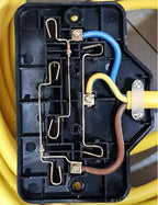 V-TUF I4.502 double 13A socket close-up showing twin socket face and surface mount body