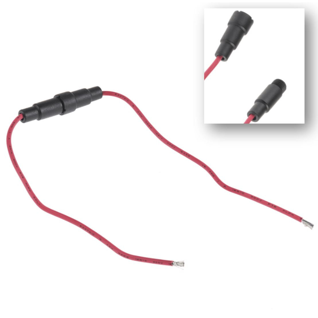 FUSE HOLDER - INLINE for 5mm 20mm fuses - I5.010HIL