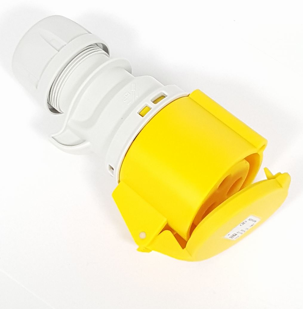 SOCKET 110 VOLT 32 AMP (YELLOW) - I5.505