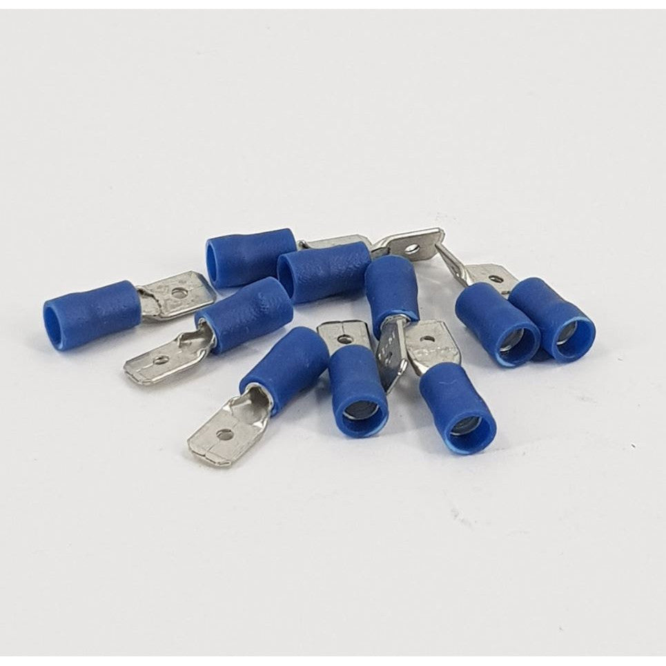 INSULATED TERMINAL 2.5 6.3 PUSH ON MALE (BAG OF 10)