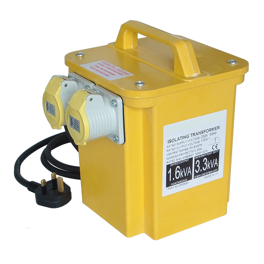 TRANSFORMER - 3.3KVA YELLOW SITE 110V