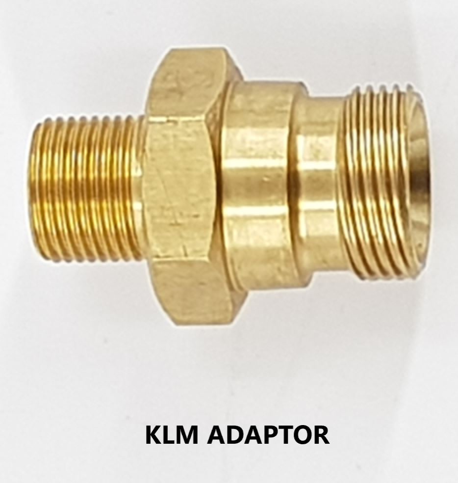 V-TUF KLM 3/8 inch male adaptor for Karcher easy lock, grey plastic body