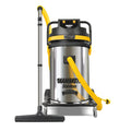 V-TUF MAMMOTH 240v stainless 80L industrial wet and dry vacuum cleaner, twin motor, front view