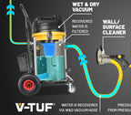 V-TUF MAMMOTH240-STXAUTO close-up of 2.4kW motor head and filtration system