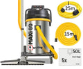 V-TUF MAXi 80L H-Class 240V vacuum MAXIH80240GSC-KIT1 with 450mm bulldozer head and 20m motor saver cable