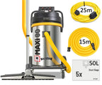 V-TUF MAXi 80L H-Class 240V vacuum MAXIH80240GSC-KIT1 with 450mm bulldozer head and 20m motor saver cable
