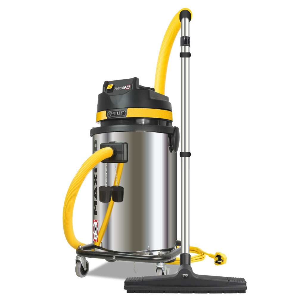 V-TUF MAXi 50L H-Class 240V 1750W dust extraction vacuum MAXIH240-50L front view