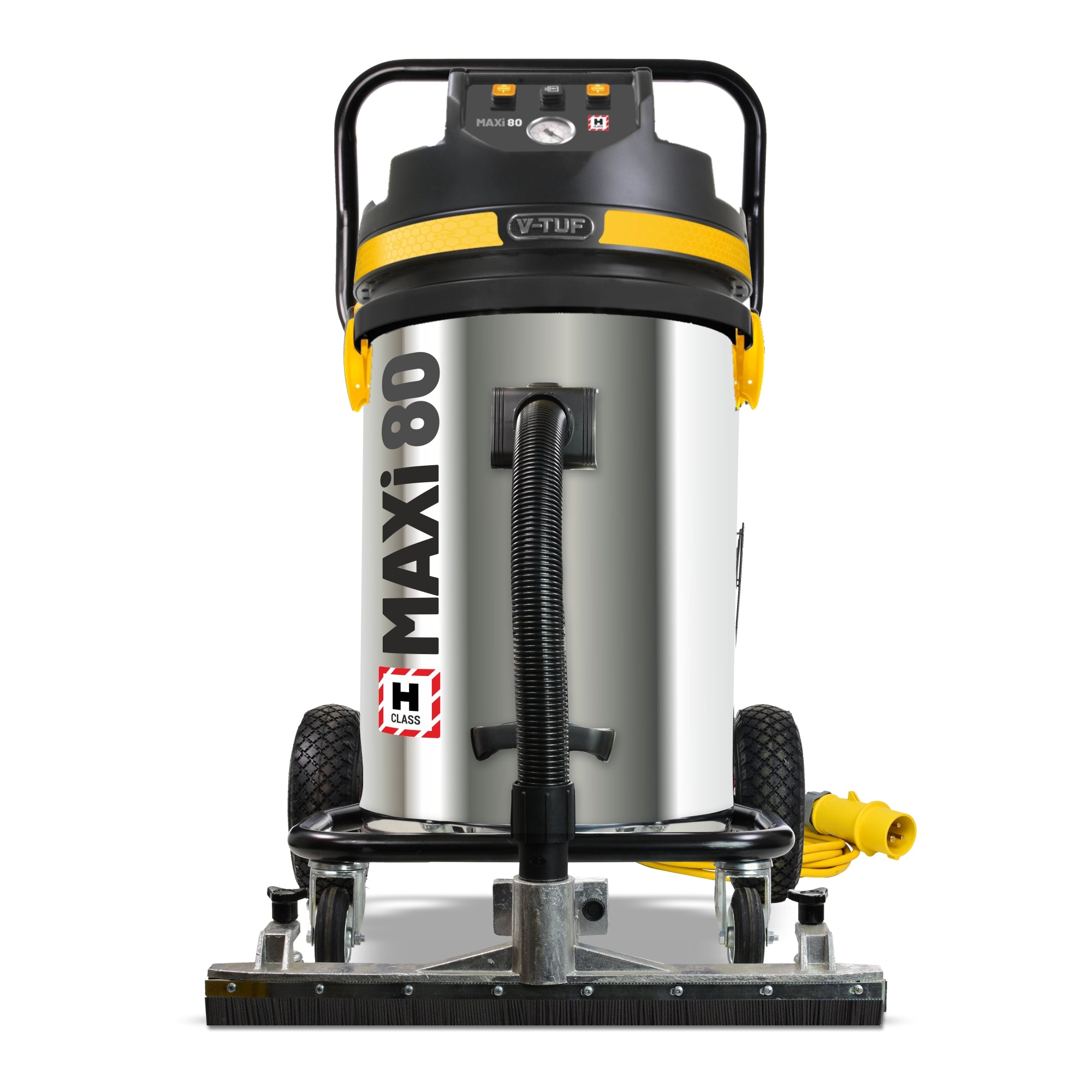 V-TUF MAXIH80110GSC-KIT2 kit view showing 110V 80L H-Class vacuum with 600mm floor head