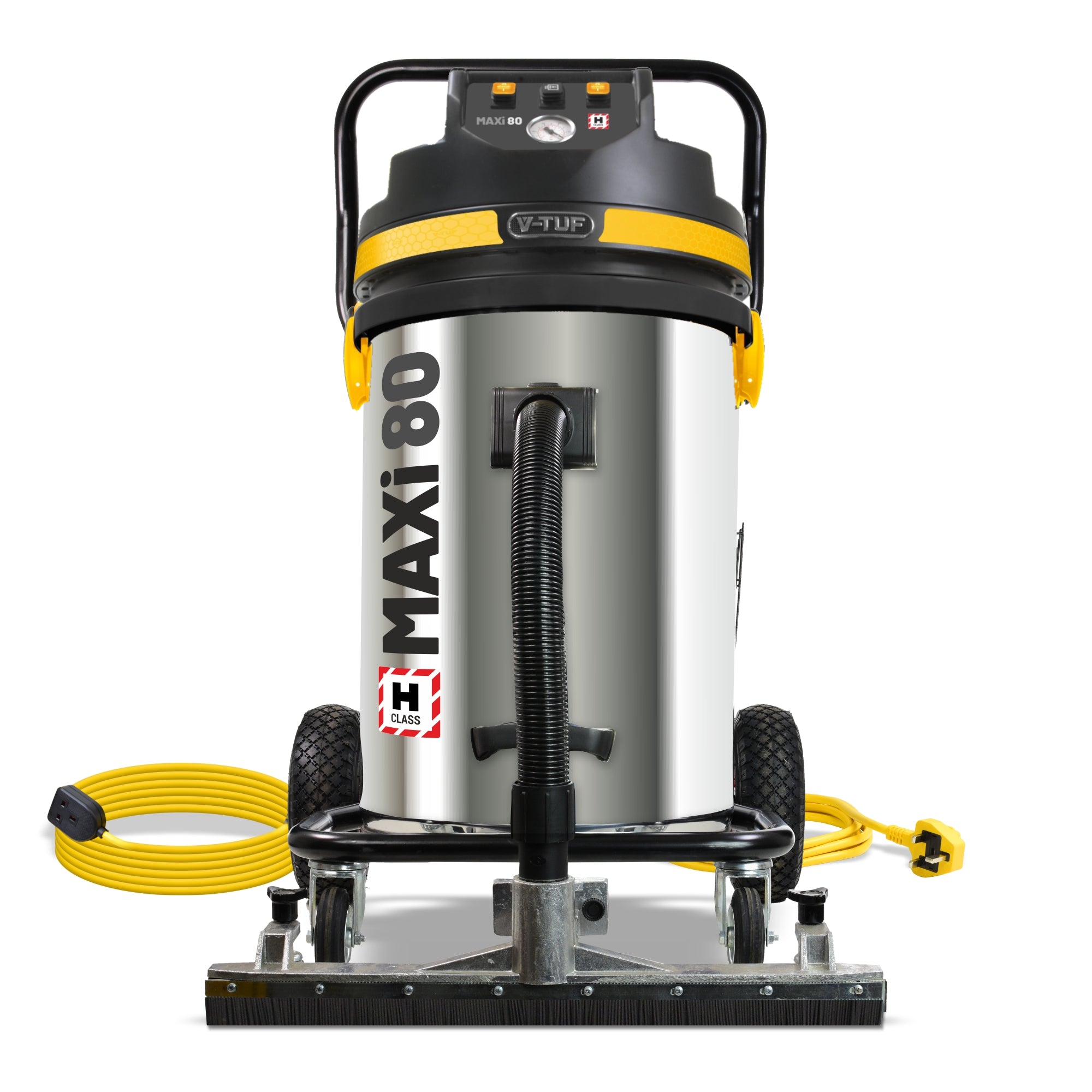 V-TUF MAXi 80L H-Class 240V vacuum MAXIH80240GSC-KIT2 with 600mm front floor head and 20m motor saver cable