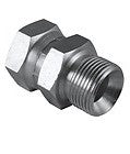 V-TUF brass BSP adaptor MB4/FB4, 1/4 inch male to 1/4 inch female equal nipple