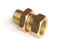 V-TUF brass BSP adaptor MB6/FB6, 3/8 inch male to 3/8 inch female equal nipple