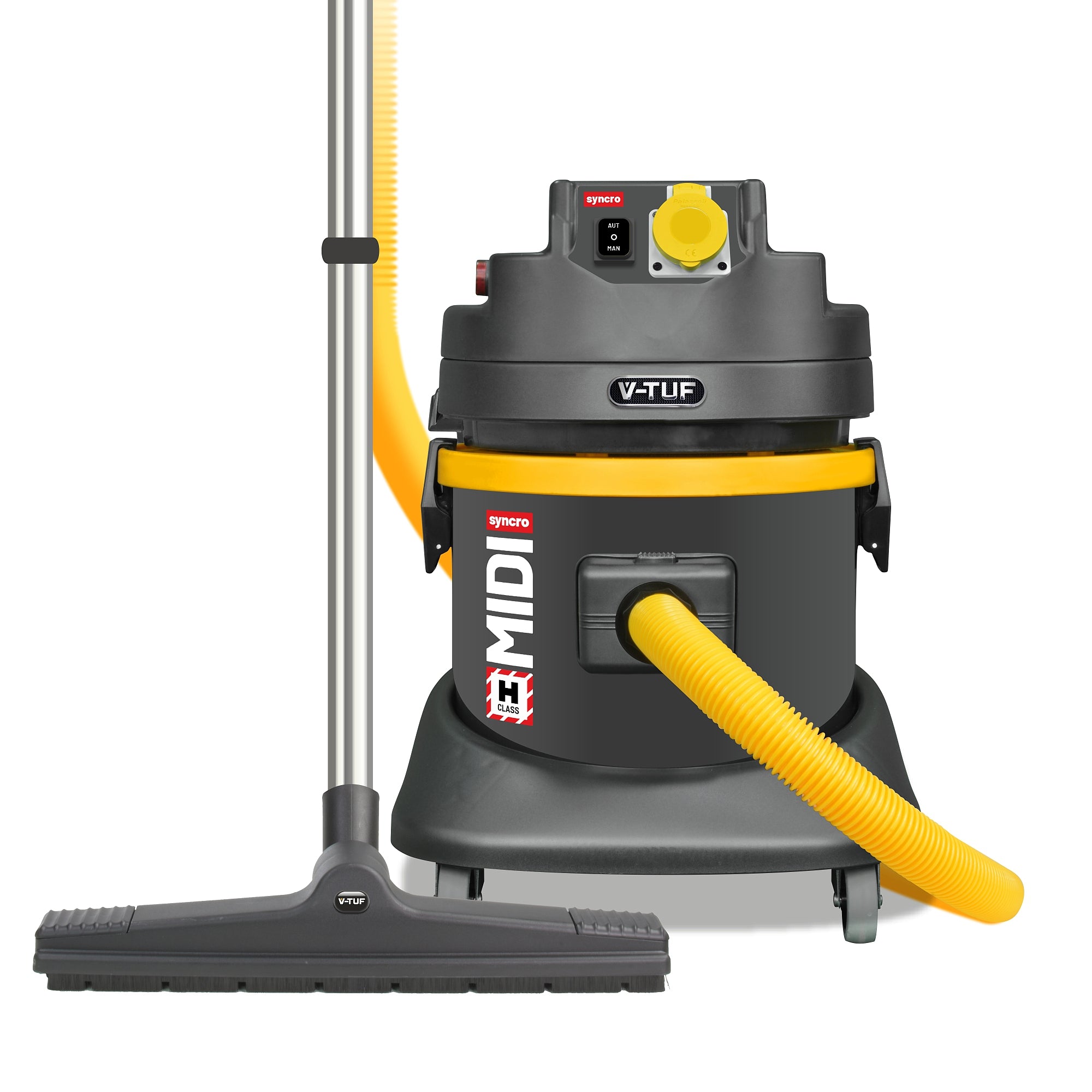 V-TUF MIDI SYNCRO 21L H-Class 110V vacuum MIDIS110 with PTO, front view