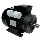 V-TUF 3HP solid shaft motor top view showing cooling fan and housing