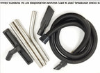 V-TUF N-VCK38 38mm accessory kit laid out showing crevice tool, floor head and extension tubes