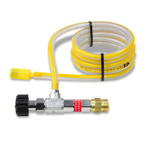 FOAM INJECTOR - V-TUF RED - FIXED DOSE M22F IN M22M OUT + 2M Clear hose + Chemical Filter