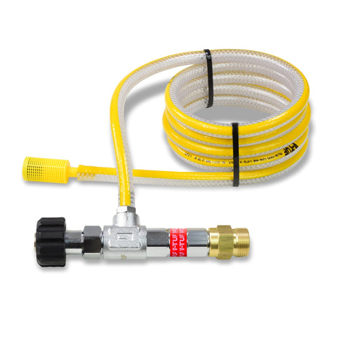 FOAM INJECTOR - V-TUF RED - FIXED DOSE M22F IN M22M OUT + 2M Clear hose + Chemical Filter