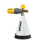 V-TUF OPF077TF foam cannon side view showing adjustable dose dial and 1 litre bottle