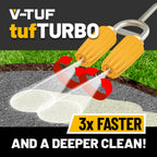 V-TUF OPF095TT(06) twin turbo lance side view showing dual turbo nozzle and bent lance body