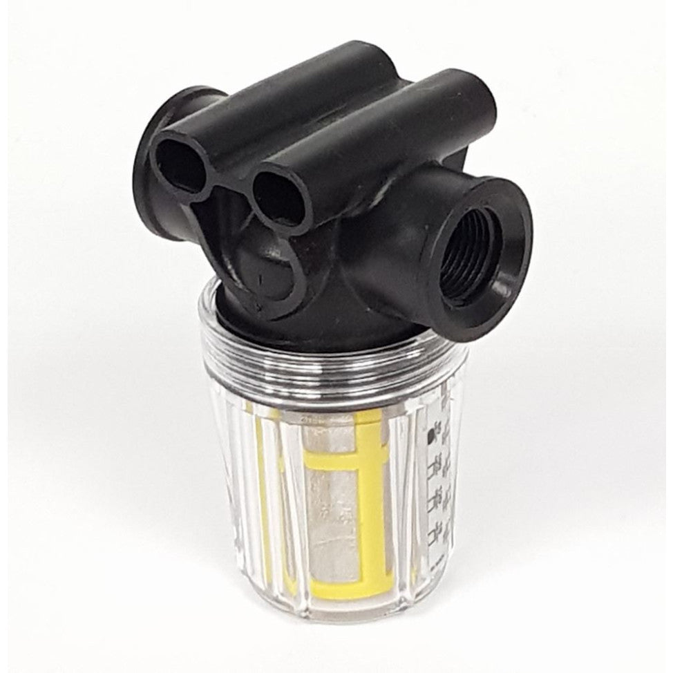 INLINE SUCTION FILTER 1/2F 1/2F CLEAR BOWL FILTER - P13.312