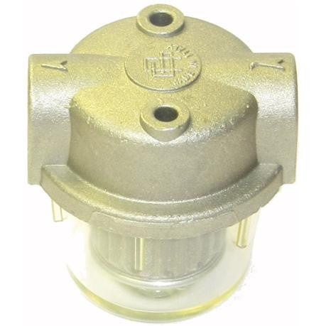 FUEL FILTER - ALUMINIUM & CLEAR BOWL 1/4F 1/4F - P13.4011